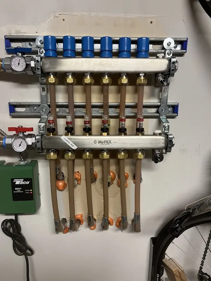 Plumber performing Gas Line Installation at a residential property in McLoud